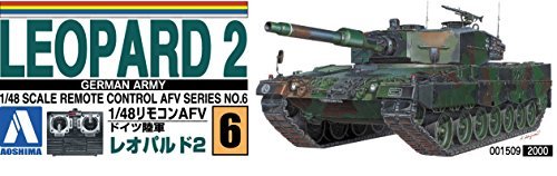 AOSHIMA - 01509 Rc Afv Series No. 6 German Army Leopard 2 1/48 Scale Kit- Japan Figure Store - #1 Bring To You The Best Japanese Goods