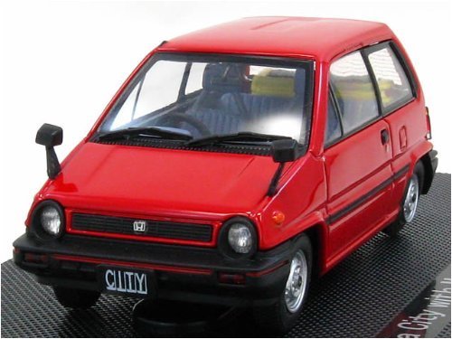 Ebrro 1/43 44016 Honda City / Motocompo 1981 Red Finished Product- Japan Figure Store - #1 Bring To You The Best Japanese Goods