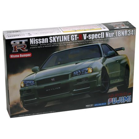 FUJIMI - Id-71 Nissan Skyline Gt-R Bnr34 Nur. 1/24 Scale Kit 037288- Japan Figure Store - #1 Bring To You The Best Japanese Goods