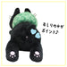 Allone Kuroneko's Jitome-Chan Standing Black Cat Plush Japanese Stuffed Toy Doll- Japan Figure Store - #1 Bring To You The Best Japanese Goods