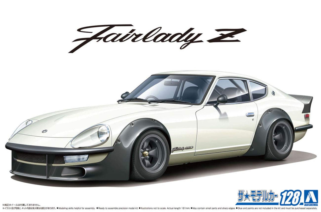AOSHIMA The Model Car 1/24 Nissan S30 Fairlady Z Aero Custom Ver.2 '75 Plastic Model- Japan Figure Store - #1 Bring To You The Best Japanese Goods