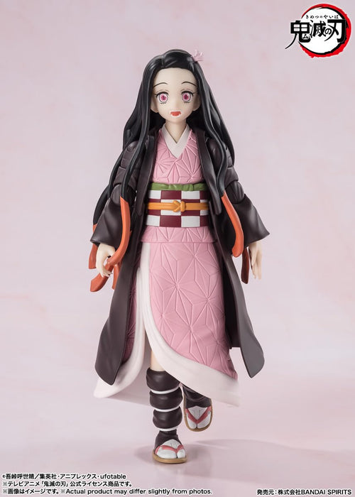 Bandai Spirits Kimetsu No Yaiba Nezuko Kamado 130mm PVC ABS Movable Figure by SH Figuarts- Japan Figure Store - #1 Bring To You The Best Japanese Goods